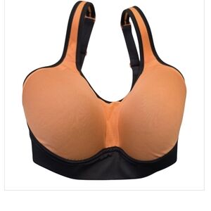 Champion Vibrant Orange and Black Sports Bra, 34DD